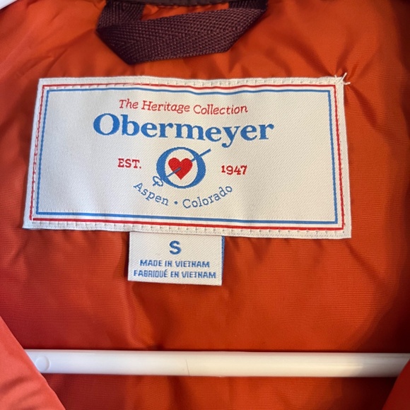 Women’s Size Small Wine Carson Down Obermeyer Vest - Picture 3 of 6